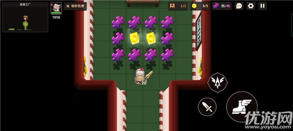 坎公骑冠剑圣诞工厂怎么过 鲁阿红圣诞工厂全收集攻略