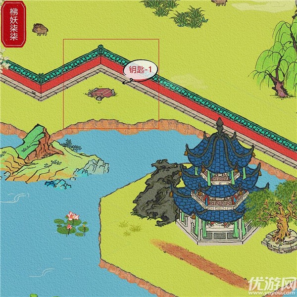 江南百景图华亭重彩宝箱位置介绍 华亭重彩钥匙位置大全