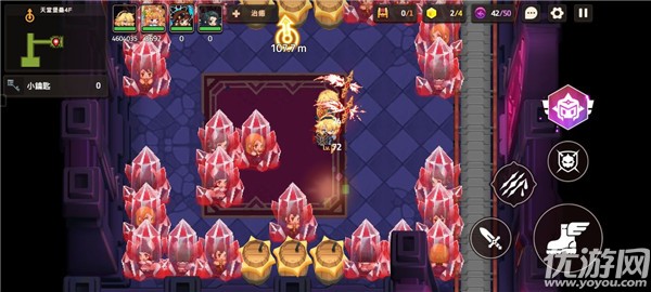 坎公骑冠剑11-5天堂堡垒4f怎么过 11-5全收集攻略