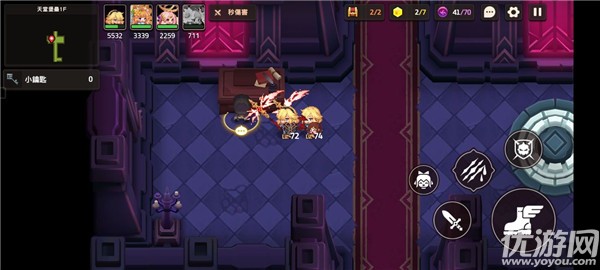 坎公骑冠剑11-5天堂堡垒4f怎么过 11-5全收集攻略