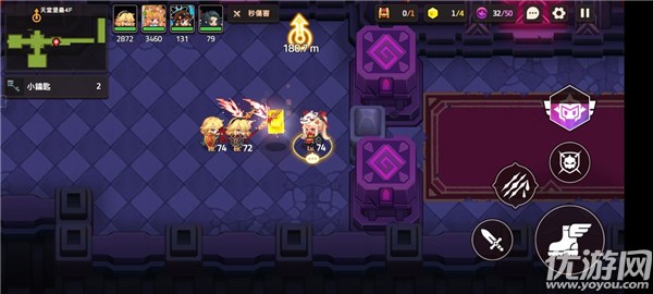 坎公骑冠剑11-5天堂堡垒4f怎么过 11-5全收集攻略