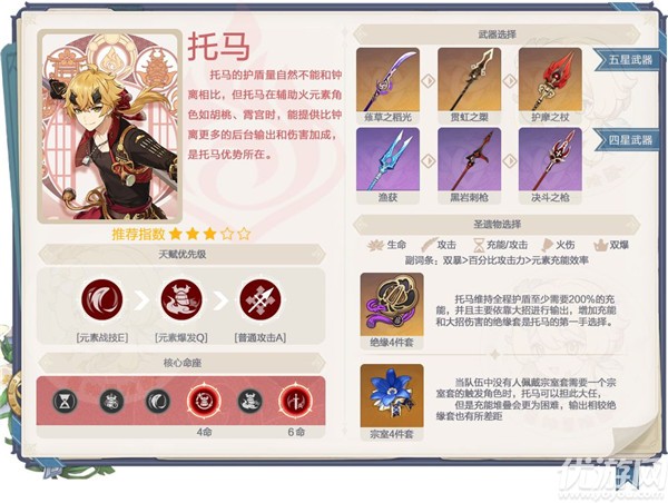 原神托马值得抽吗 原神托马性价比分析